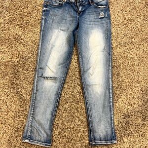 Maurices Faded Blue Straight Leg Jeans